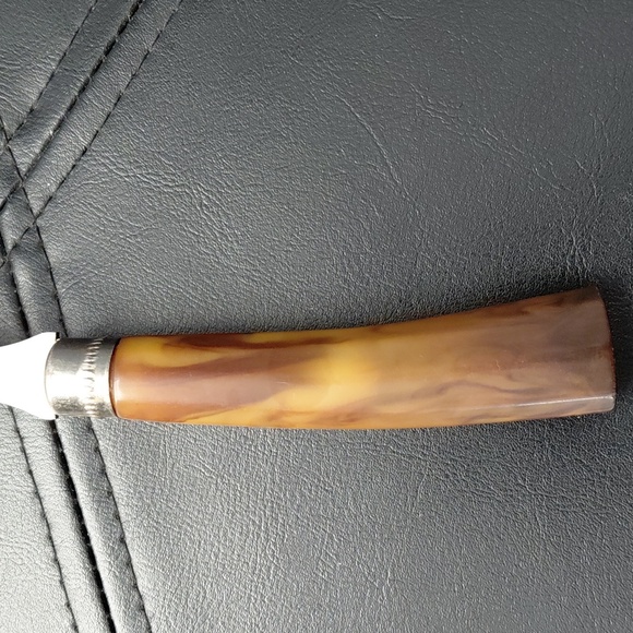 Vintage Grooming Fork with Silver and Brown Handle - Picture 4 of 5